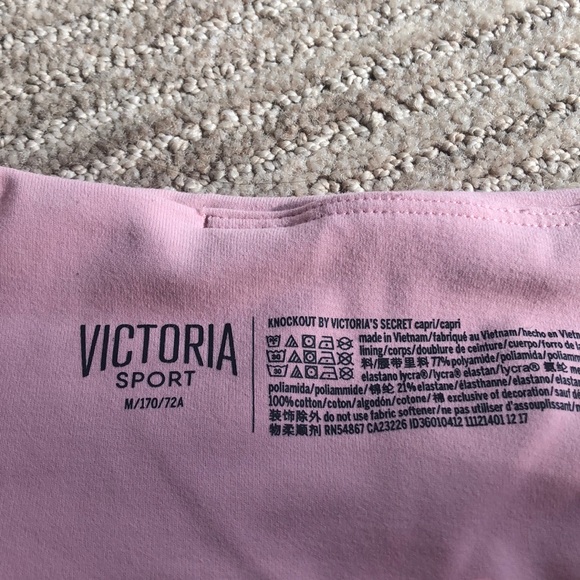 Pink Victoria’s Secret Sport Capris Leggings - Picture 3 of 5